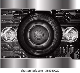dark black color Light Abstract Technology background for computer graphic website internet and business, circuit, illustration, digital, infographics, binary code, www,vector, motion, eye scan virus.