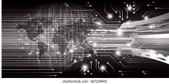 dark black color Light Abstract Technology background for computer graphic website internet and business. circuit. illustration.digital.infographics. binary code. www.vector.motion. world scan virus