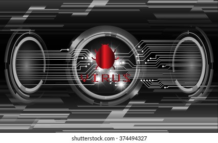 Dark black color Light Abstract Technology background for computer graphic website internet and business. circuit. vector illustration. infographics. motion move blur.neon. pixel. eye scan virus key