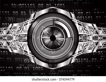 Dark black color Light Abstract Technology background for computer graphic website internet and business. circuit. vector illustration. infographics. motion move blur.neon. pixel. eye