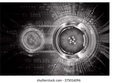 Dark black color Light Abstract Technology background for computer graphic website internet and business. circuit. vector illustration. infographics. motion move blur.neon. pixel. eye