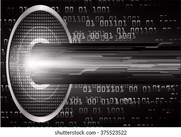 Dark black color Light Abstract Technology background for computer graphic website internet and business. circuit. vector illustration. infographics. motion move blur.neon. pixel. eye scan virus