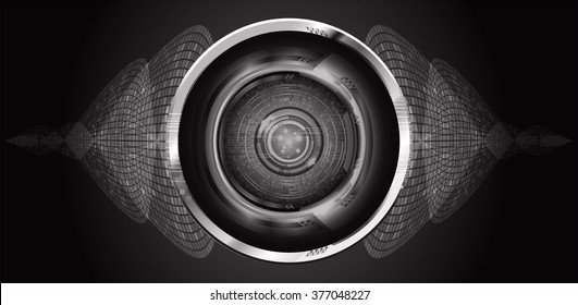dark black color Light Abstract Technology background for computer graphic website internet business. circuit. illustration. digital. infographics. binary code. www. vector.one. zero. Spark. eye scan