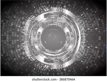 dark black color Light Abstract Technology background for computer graphic website internet business.circuit.illustration.digital.infographics.binary code. www.vector.motion move blur eye