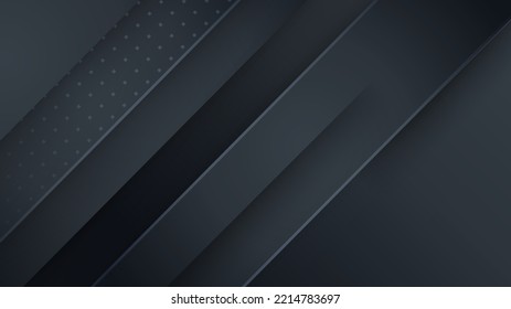 Dark black colorful abstract background geometry shine and layer element vector for presentation design. Suit for business, corporate, institution, party, festive, seminar, and talks.