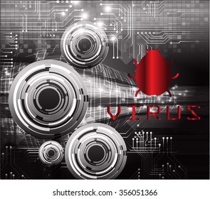 dark black eye Light Abstract Technology background for computer graphic website internet and business. circuit. illustration. digital. infographics. binary code. scan virus