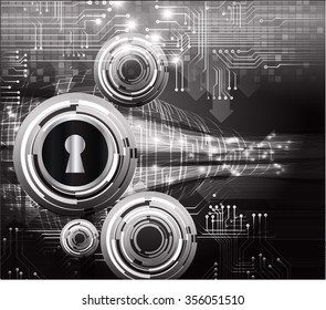 dark black eye Light Abstract Technology background for computer graphic website internet and business. circuit. illustration. digital. infographics. binary code. scan virus key