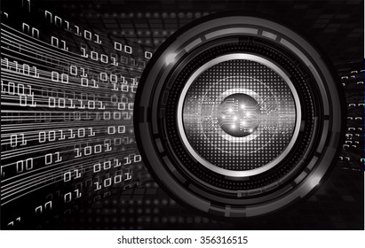 dark black eye Light Abstract Technology background for computer graphic website internet and business.