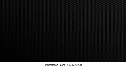 Dark black Geometric a circle grid background Modern dark abstract texture