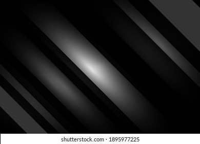 Dark black Geometric diagonal lines background Modern dark abstract vector texture