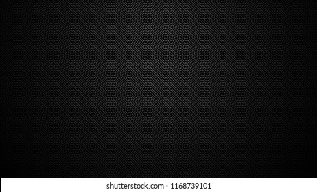  Dark black Geometric grid background. Modern dark abstract seamless vector texture. Carbon fiber.