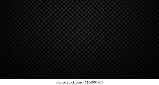 Negro oscuro Fondo de rejilla geométrica Textura de Vector abstracto oscuro moderno