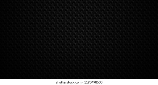Dark black Geometric grid background Modern dark abstract texture