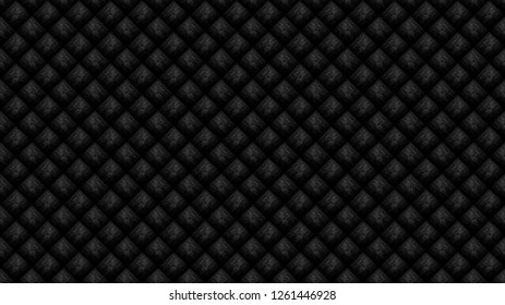 Dark black Geometric grid background Modern dark abstract seamless vector texture