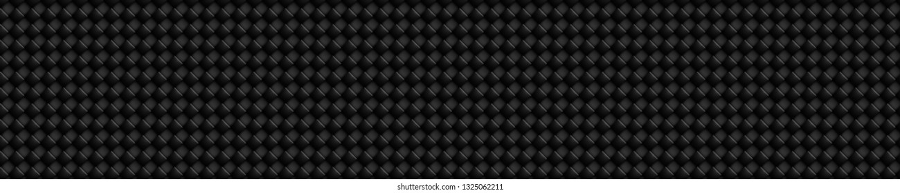 Dark black Geometric grid background. Modern dark abstract vector texture
