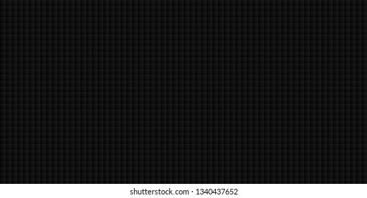 Dark black Geometric grid background. Modern dark abstract vector texture.