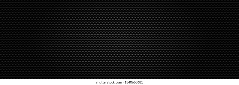 Dark black Geometric grid background. Modern dark abstract vector texture.