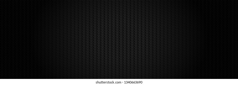 Dark black Geometric grid background. Modern dark abstract vector texture.