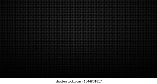 Dark black Geometric grid background Modern dark abstract vector texture