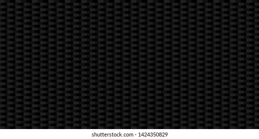 Dark black Geometric grid background. Modern dark abstract vector texture.