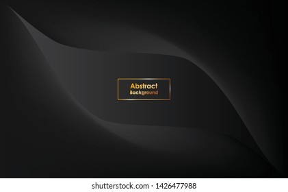 Dark black Geometric grid background Modern dark abstract vector texture