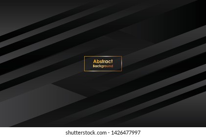 Dark black Geometric grid background Modern dark abstract vector texture