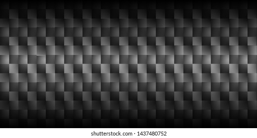 Dark black Geometric grid background. Modern dark abstract vector texture.