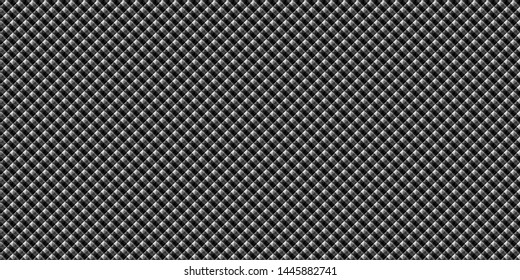 Fundo de grade geométrica preto escuro Textura vetorial abstrata escura moderna