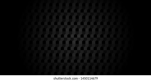 Dark black Geometric grid background. Modern dark abstract vector texture.