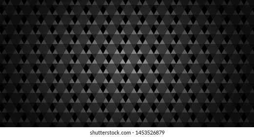 Dark black Geometric grid background. Modern dark abstract vector texture.