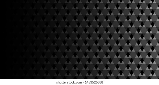 Dark black Geometric grid background. Modern dark abstract vector texture.
