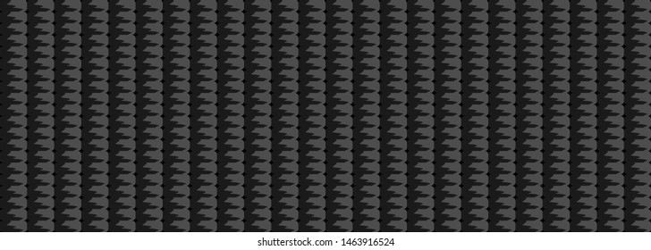 Dark black Geometric grid background. Modern dark abstract vector texture.