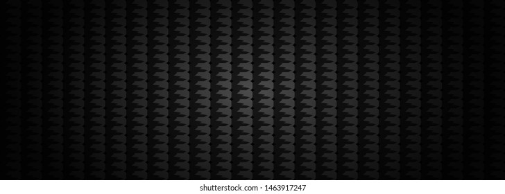 Dark black Geometric grid background. Modern dark abstract vector texture.