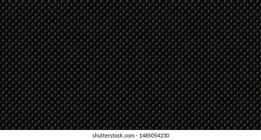 Dark black Geometric grid background Modern dark abstract vector texture