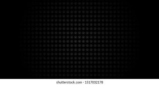Dark black Geometric grid background Modern dark abstract vector texture