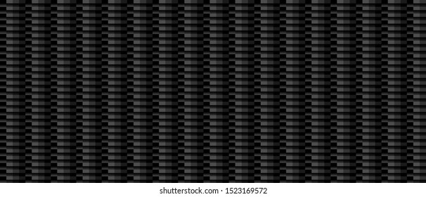 Dark black Geometric grid background Modern dark abstract vector texture