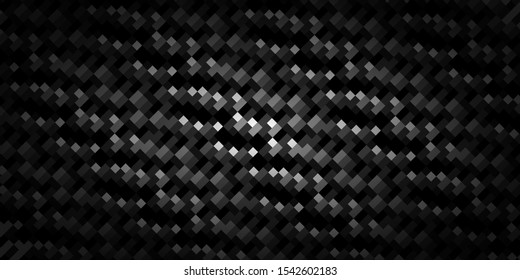 Dark black Geometric grid background. Modern dark abstract vector texture.