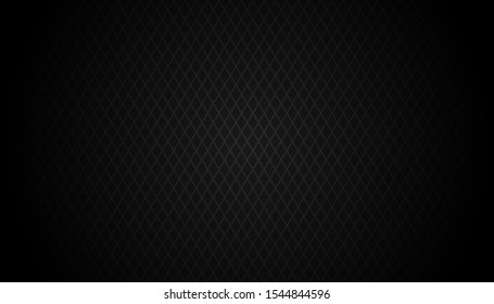 Dark black Geometric grid background Modern dark abstract vector texture