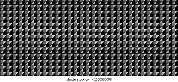 Dark black Geometric grid background Modern dark abstract  vector texture