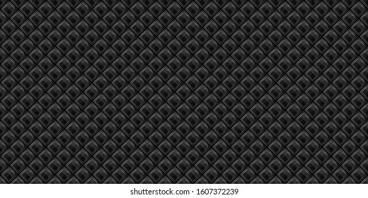 	
Dark black Geometric grid background Modern dark abstract vector seamless texture