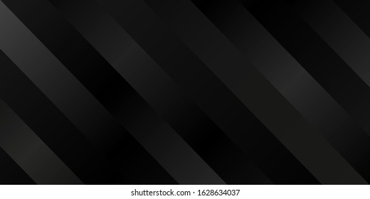 Dark black Geometric grid background Modern dark abstract vector texture with diagonal lines