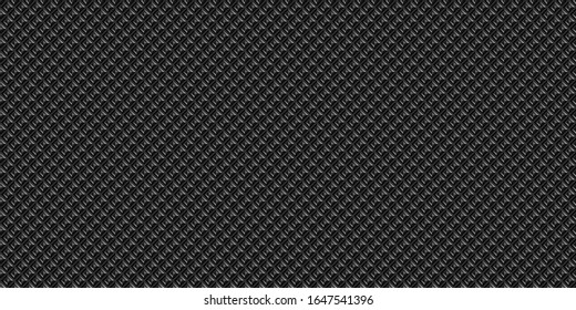 Dunkelschwarz Geometrischer Gitterhintergrund Moderne, dunkel abstrakte Vektorillustration nahtlose Textur