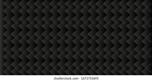 Dark black   Geometric grid background. Modern dark abstract vector texture.