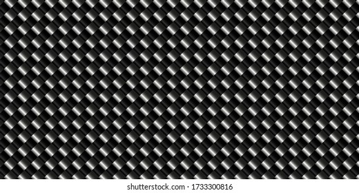 Dark black Geometric grid background. Modern dark abstract vector texture.