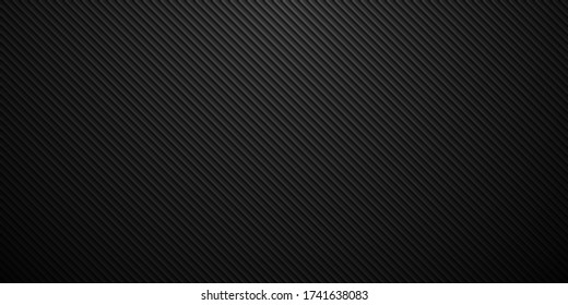 Dark black Geometric grid background Modern technology abstract vector texture with diagonal lines