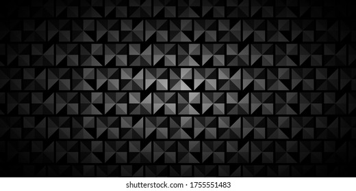 Borde oscuro negro de la cuadrícula geométrica Textura abstracta de vector moderna oscura