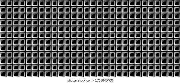 Dark black Geometric grid background Modern dark abstract vector texture