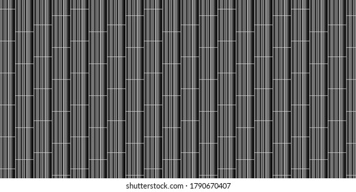 Borde oscuro negro de la cuadrícula geométrica Textura abstracta de vector moderna oscura