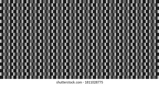 Dunkelschwarz Geometrischer Gitterhintergrund. Moderne, dunkel abstrakte Vektorstruktur