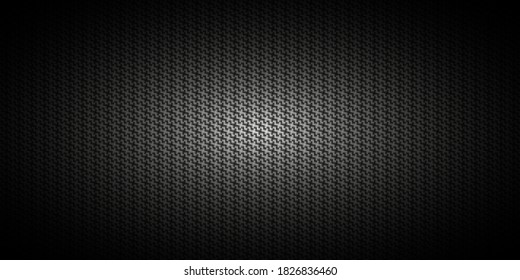 Dark black Geometric grid background. Modern dark abstract vector texture.